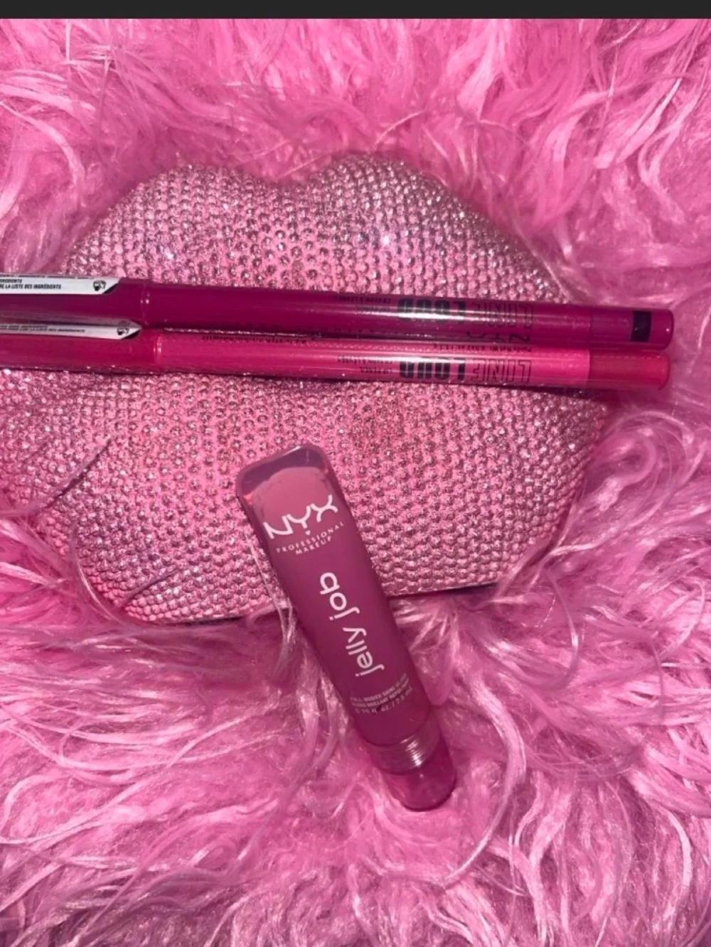 NYX Jelly Pink  Lip Gloss & Lip Liners – Pink